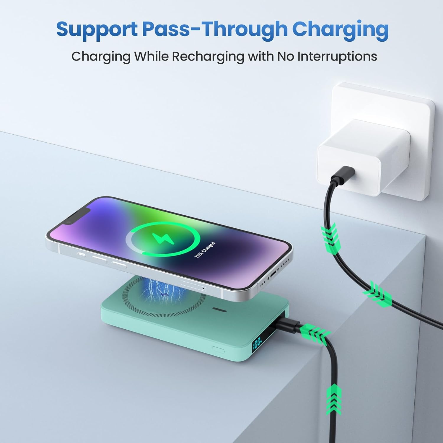 Pass-through charging setup