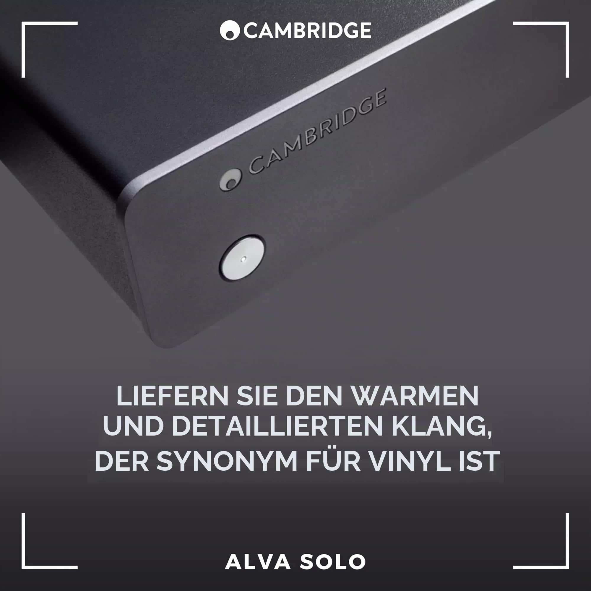 Cambridge Audio Alva Solo – Moving-Magnet-Phono-Vorverstärker, HiFi-Stereo-Vorverstärker für Plattenspieler & Vinyl, rauscharmer Phono-Vorverstärker – Lunar Grey