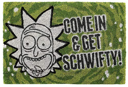 Cartoon Network, „Get Schwifty“-Fußmatte, Rick and Morty, Mehrfarbig, 40 x 60 cm