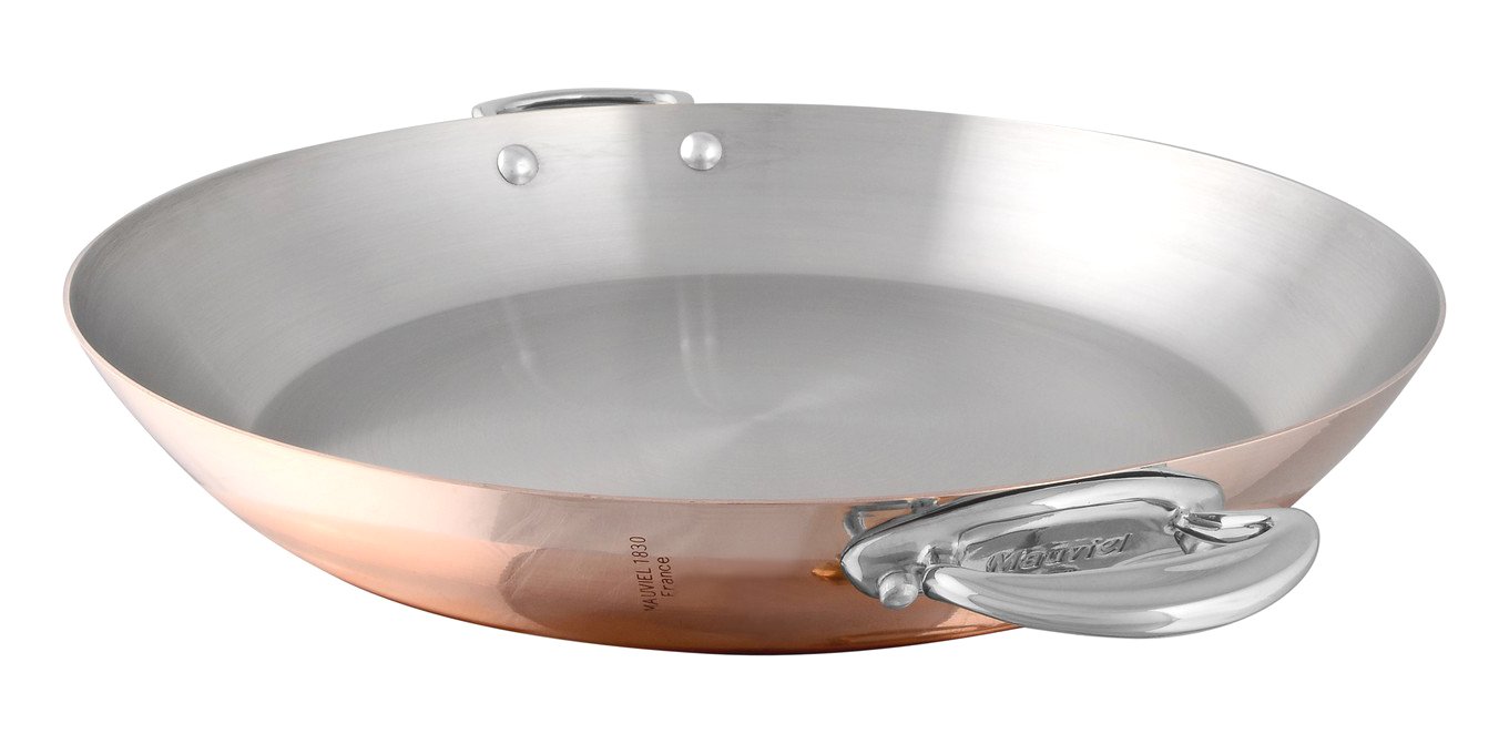 Mauviel M'Héritage M'150S Round Copper Dish, Copper, Copper, 29,8 x 32 x 7,5 cm