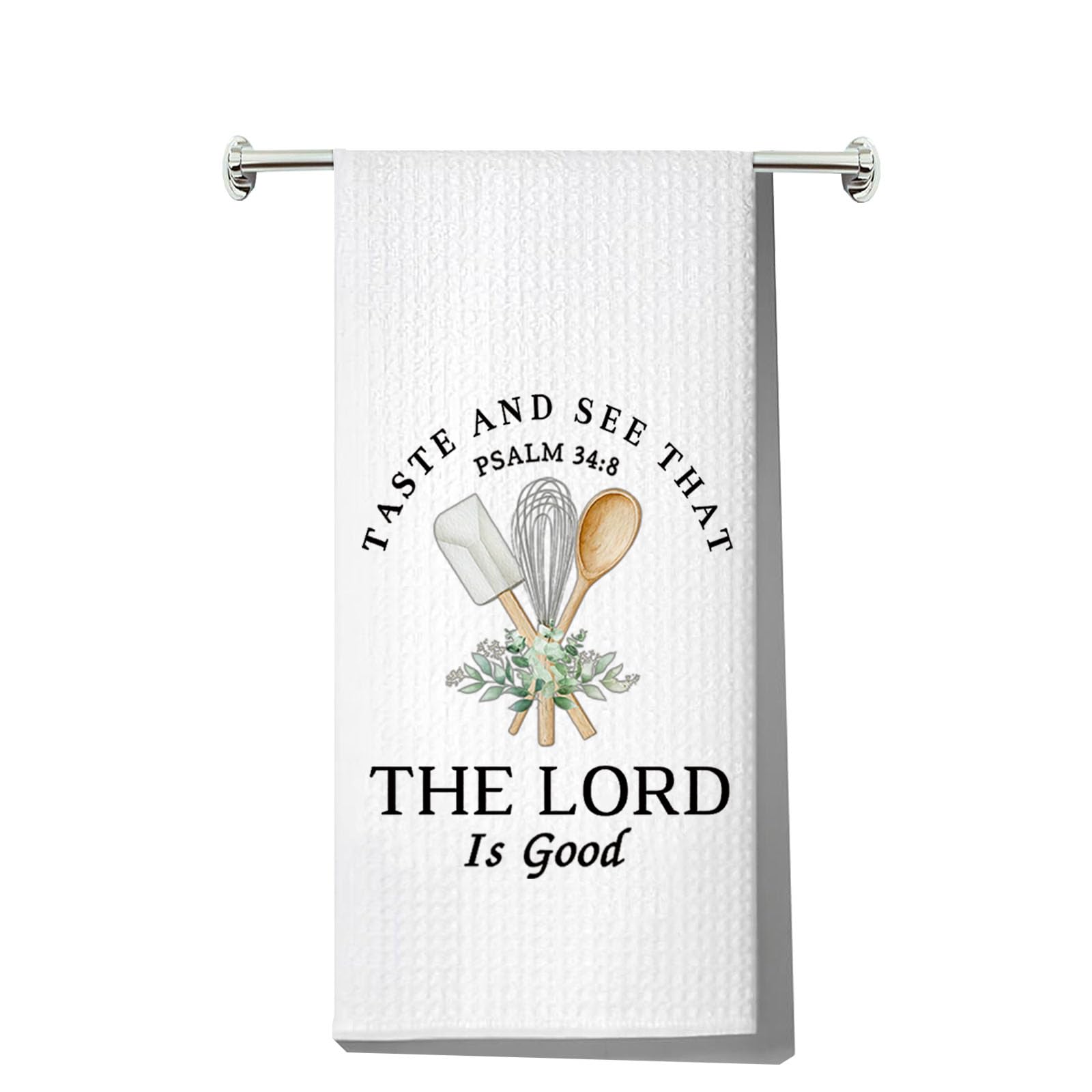 Cadeau cuisine chrétien serviette avec verset biblique inspirant