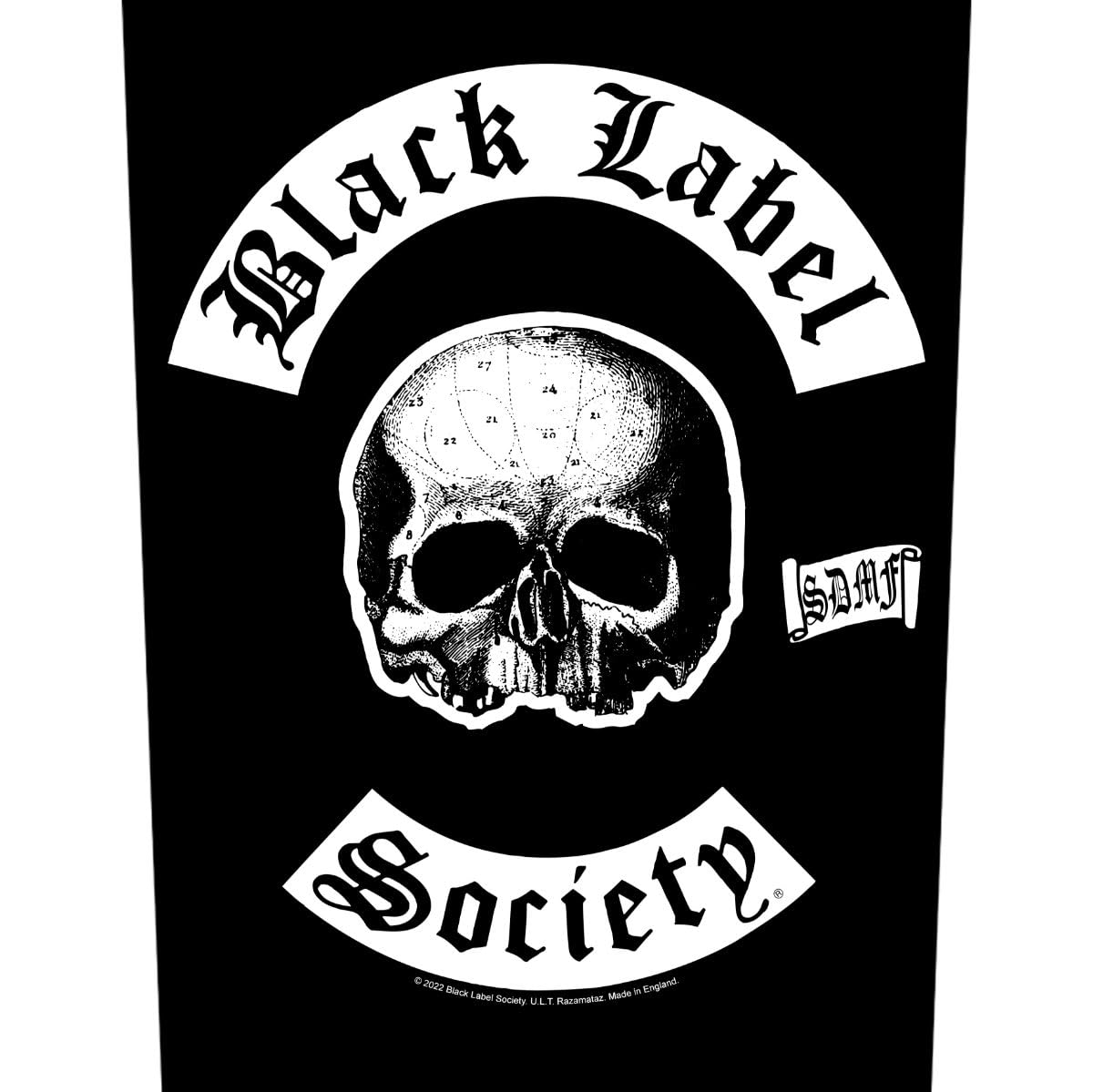 Black Label Society Men's Sdmf Back Patch