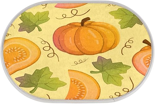 Miniatura 2 de Fall Pumpkin Maple Leaf Bathroom Rugs Bath Mat 15.7x23.6 in Extra Soft Shaggy Memory Foam Shower Rug Non Slip Absorbent Throw Rugs Machine Washable