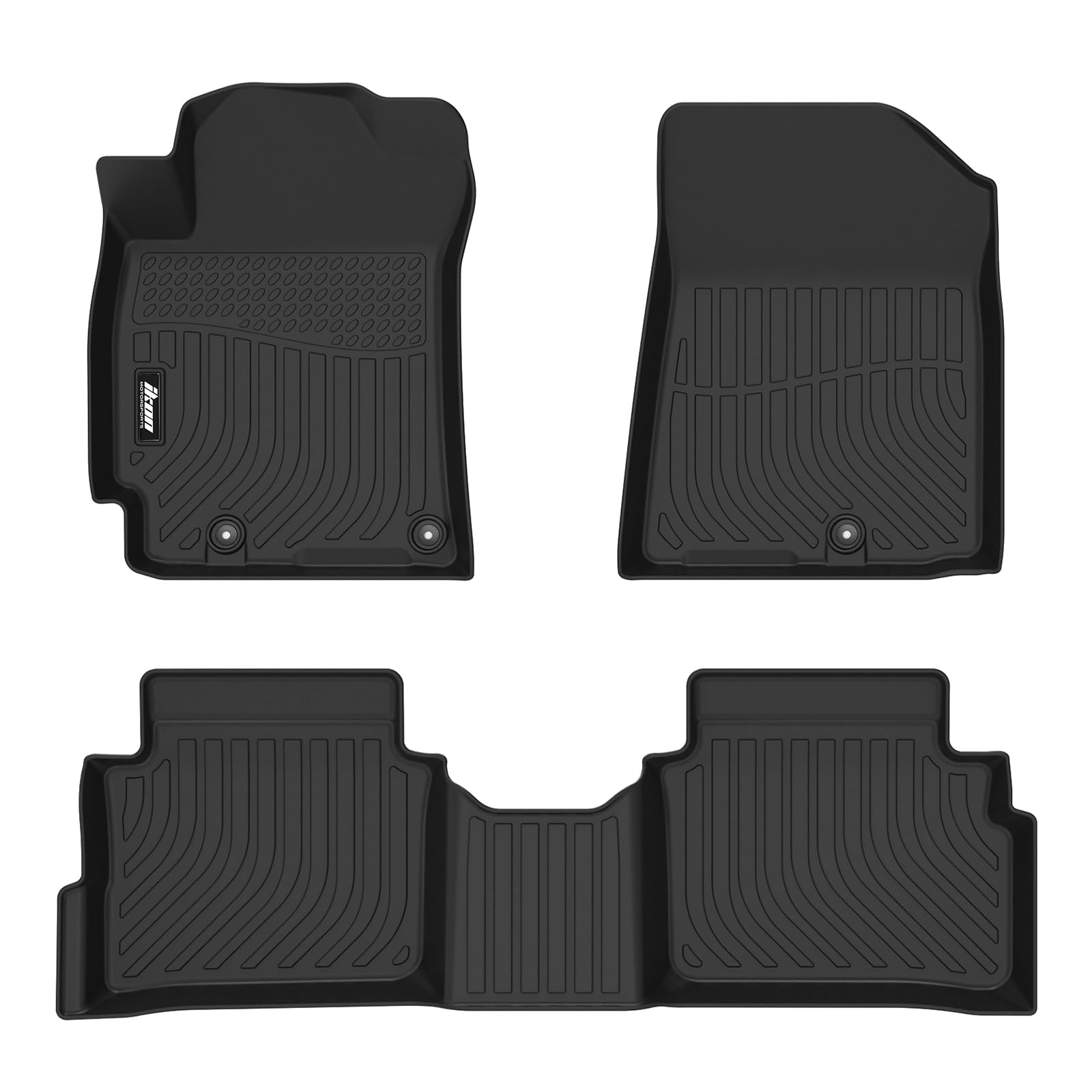 IKON MOTORSPORTS 3D Molded TPE Floor Mats (2019–2024 Kia Forte)