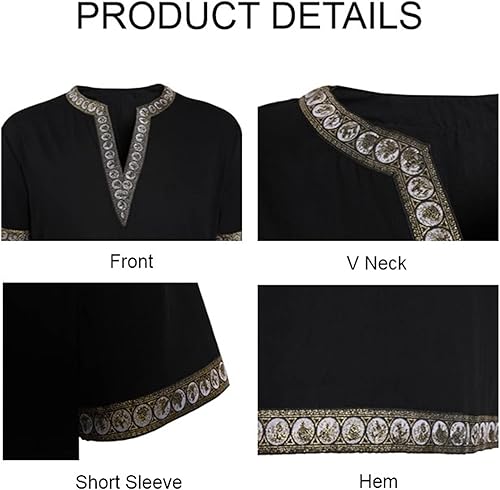 Miniatura 3 de Túnica medieval de caballero renacentista para hombre, disfraz de mercenario escocés, guerrero, LARP, tops de Halloween