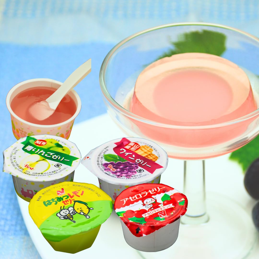 Amazon | なつかしの味 学校給食 ゼリー 4種セット アセロラ はちみつ