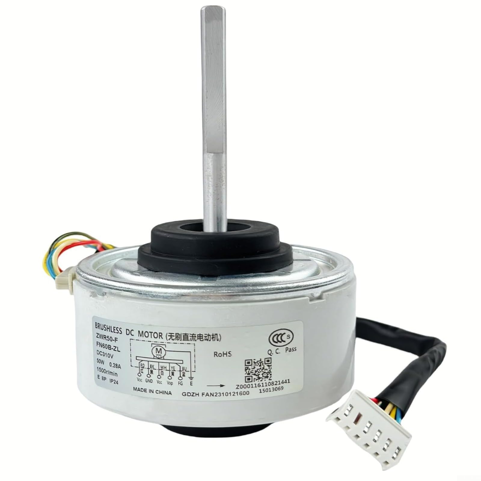 Bürstenloser Gleichstrommotor DC310V 50W 1500 U/min, 93X145 Mm, Für GE Klimaanlage FN60B-ZL ZWR50-F, Innengerät Lüfter