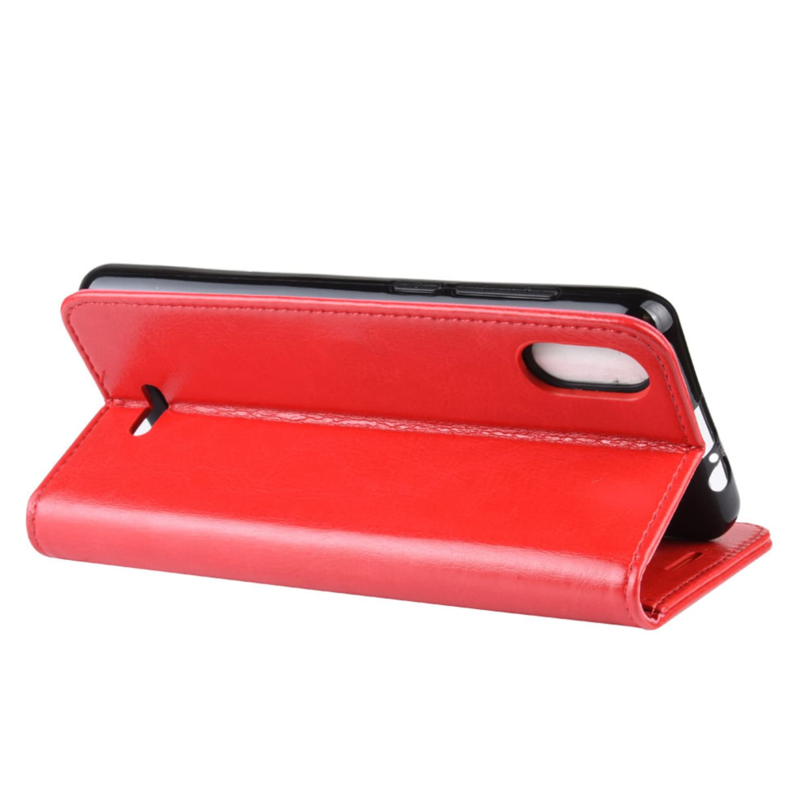 Kezaizhe Custodia per Wiko Y80 PU Pelle Wallet Protettivo Cellulare Flip Cover per Y80 Wiko Y 80 2019 a Portafoglio Telefono con Magnetica (Black