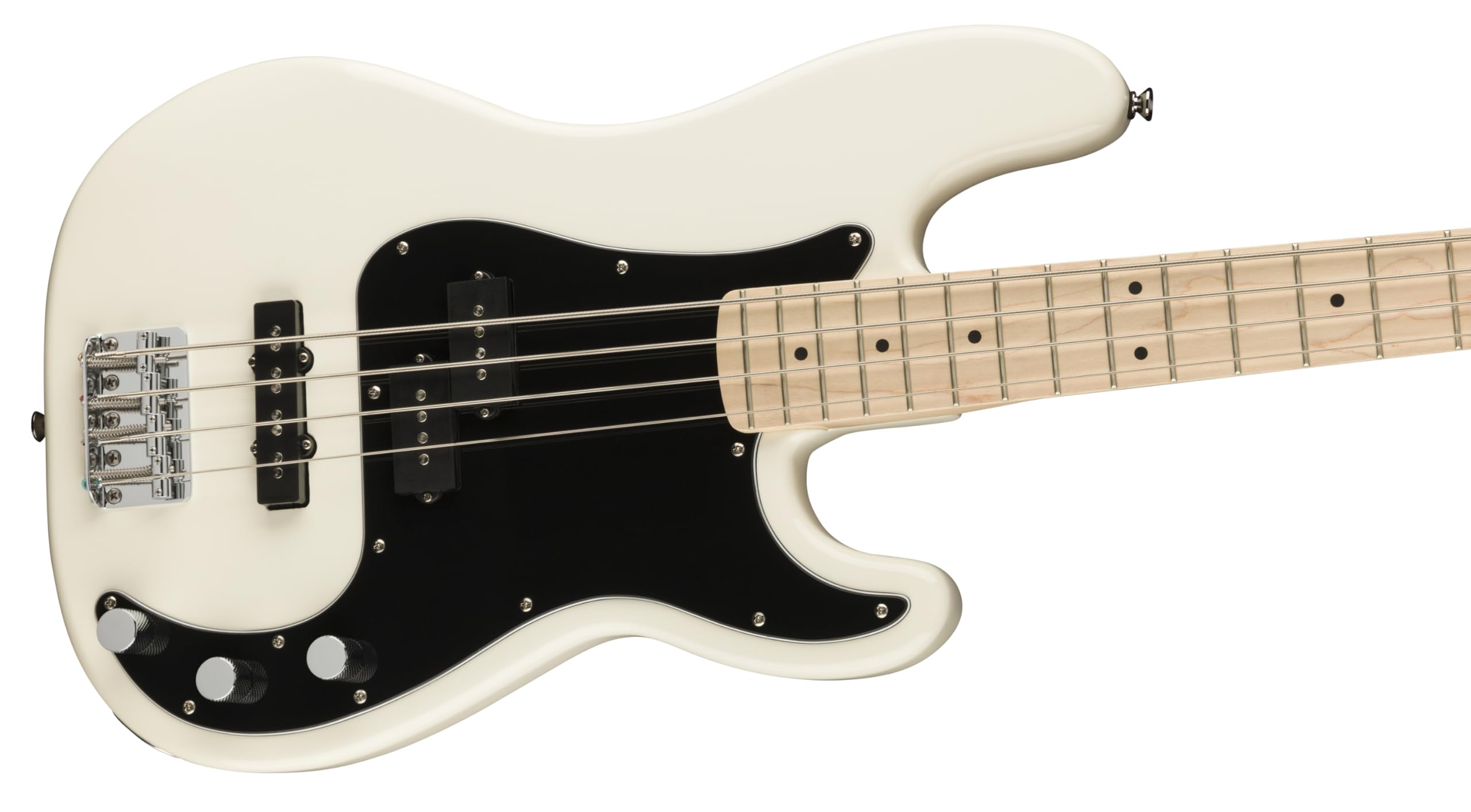Squier by Fender Affinity Series Precision Bass, Tastiera in Acero, Olympic White