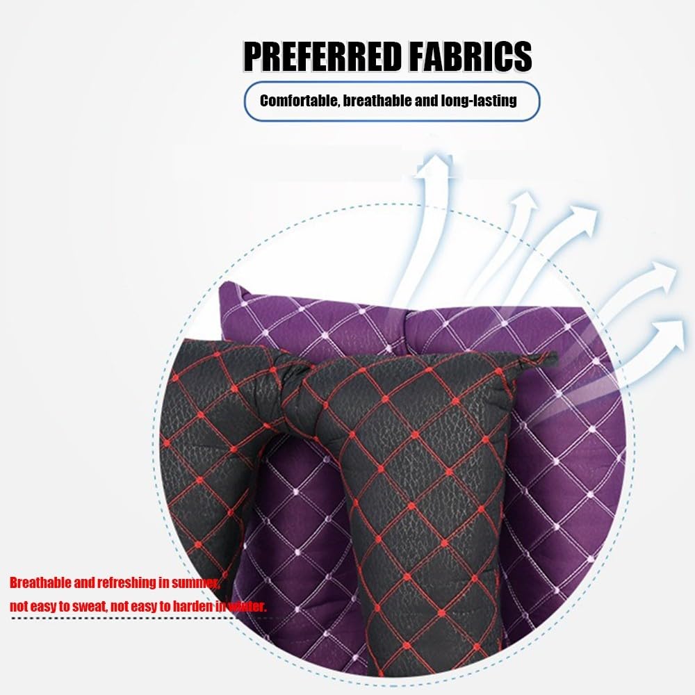 Genérico Cojín De Asiento De Inodoro para Personas Mayores, Cojín Antiescaras para Silla De Ruedas, Algodón Grueso Transpirable con Alivio De Presión, PU Impermeable Antideslizante Fijo