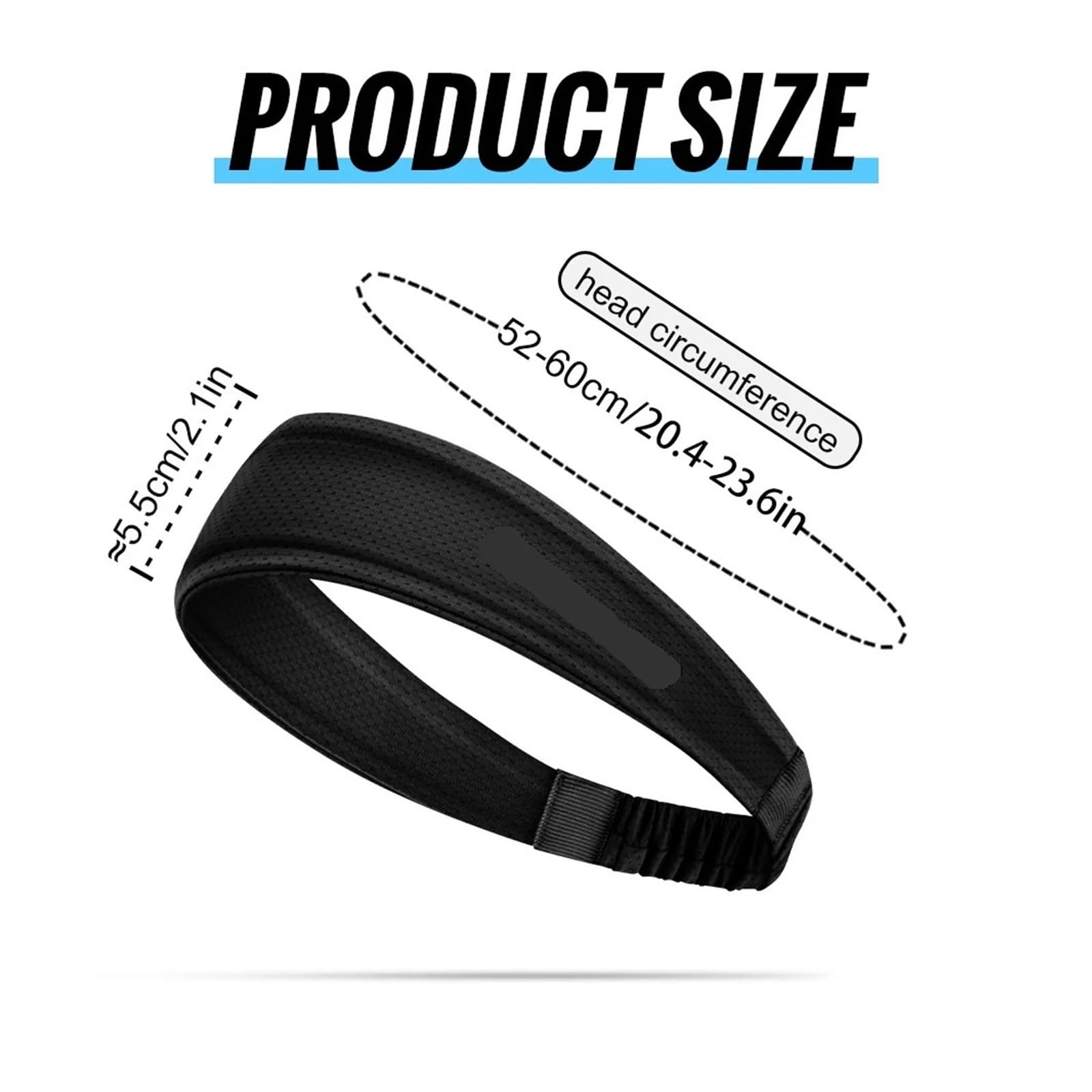 Fasce for il fitness Fascia for allenamento in seta di ghiaccio Avvolgente for sudore da corsa antiscivolo