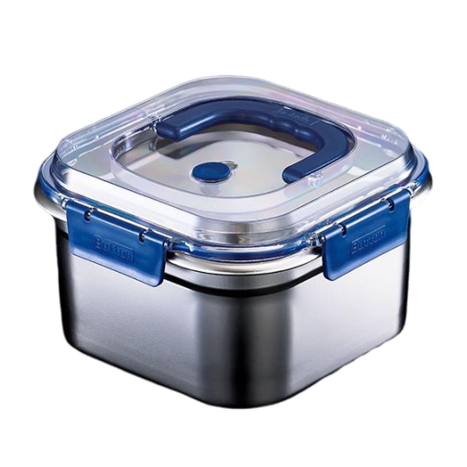 Kalttoy Stainless Steel Food Storage Container Practical Crisper with See Through Lid Large Capacity Lunch Box for Household Use Large Capacity Food Storage