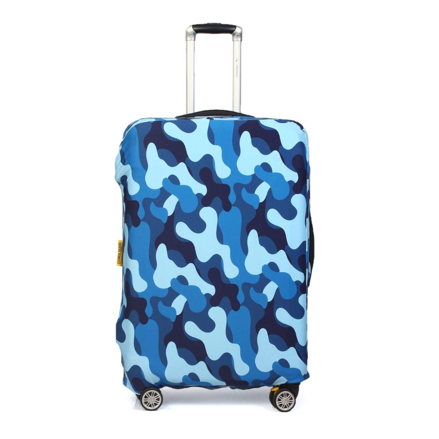 ORKA TRAVEL Como Blue Theme Digital Printed Spandex Stretchable Fabric Luggage Protector Cover only (Large 28-30 inch) (Suitcase Bag Not Included in This Product)-image-30