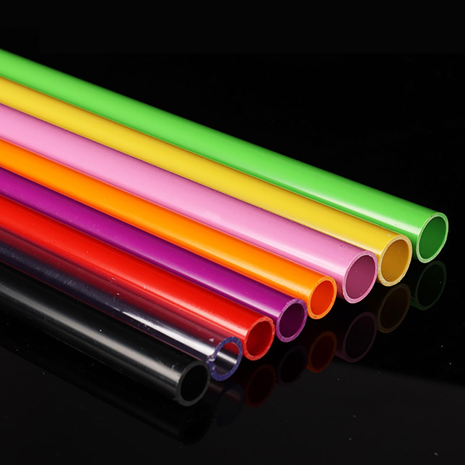Tube UPVC 40mm x 2mm Épaisseur, Tuyau Plastique Coloré Translucide (Opaque) pour Aquarium, Jardin et Maison DIY, Longueur 0,2m/0,5m/1m/1,5m, Haute Résistance,Gray 1m 5Pcs