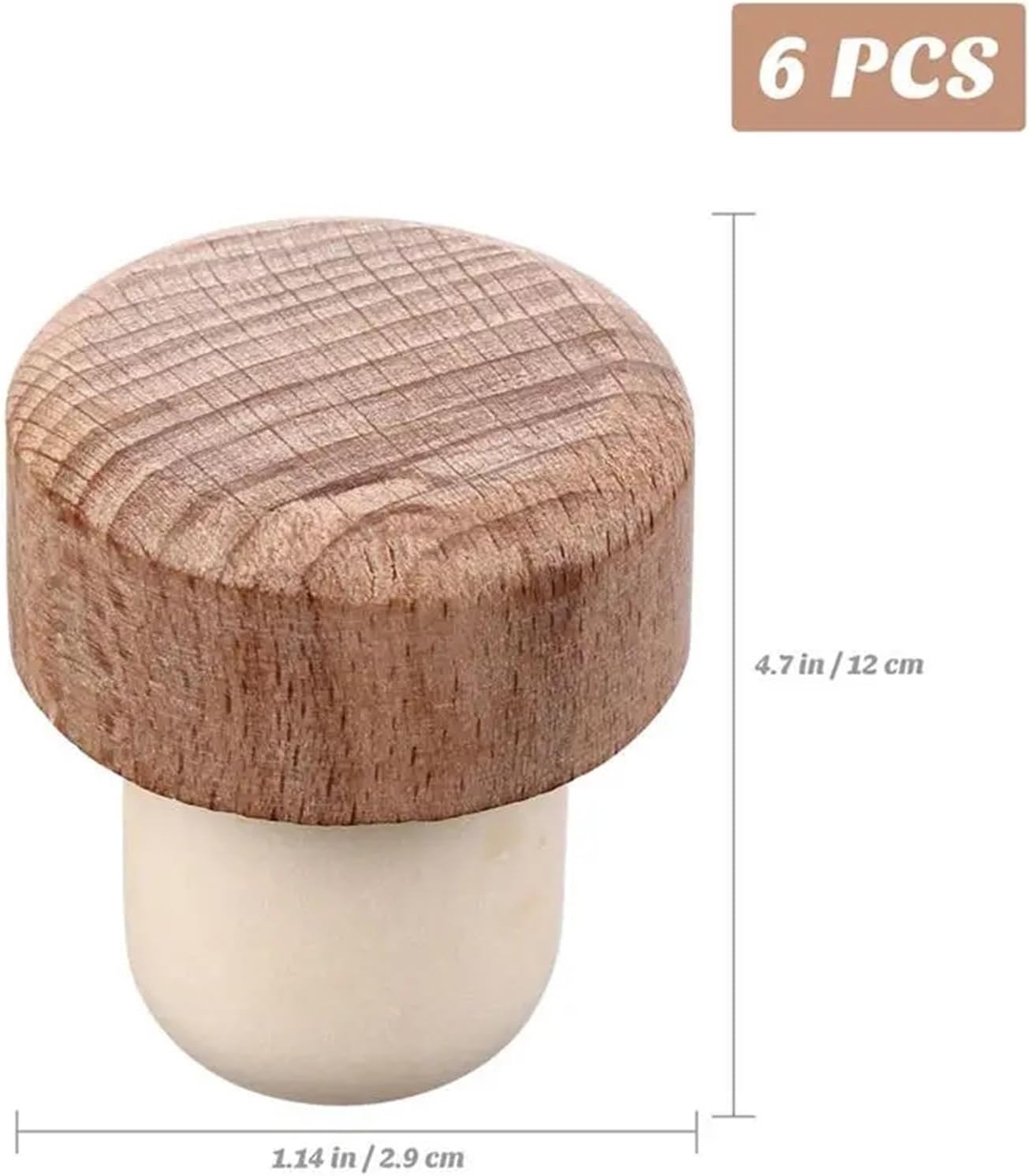 Natural Wood Wine Corks 24Pcs Red Wine Bottle Cap Stopper Sealed Plug Bar Tools