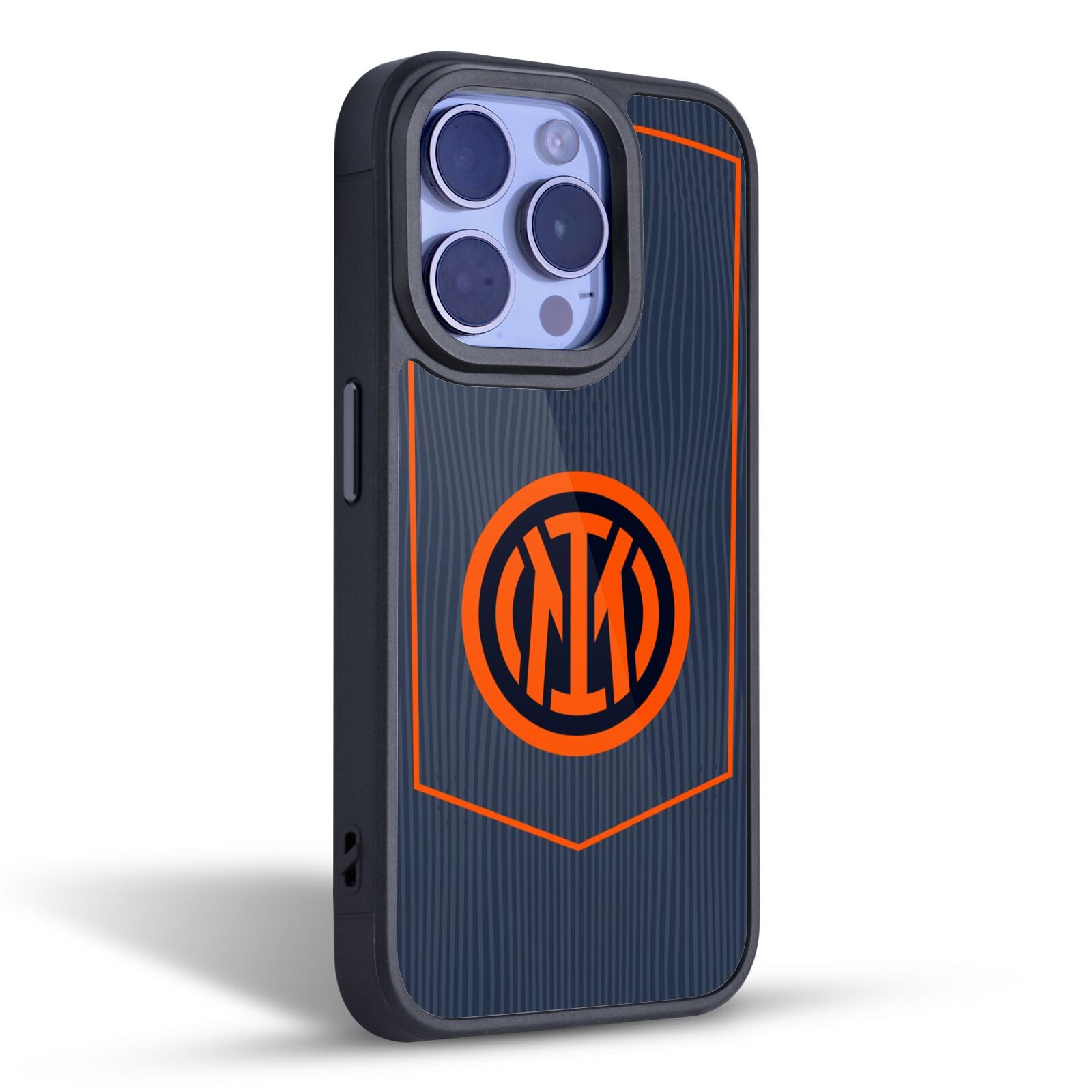 Head Case Designs Licenza Ufficiale Inter Milan Terza Kit per Stemma 2025/26 Cover in Gel Rinforzata [Protezione di Grado Militare] Compatibile con Apple iPhone 15 PRO