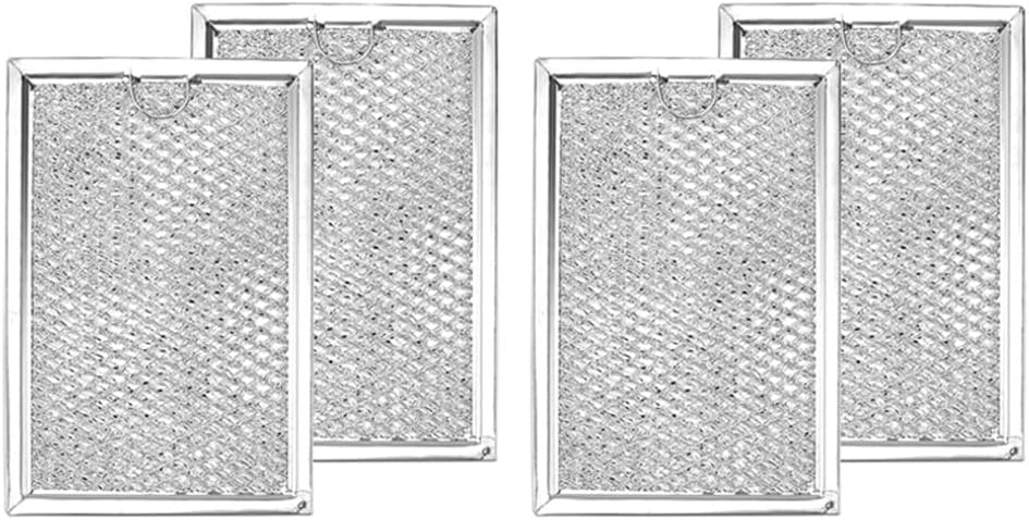 4PCS Microwave Filter Replacement for GE WB06X10309/ WB06X10359 Microwave Vent Filter Icrowave Grease Filter