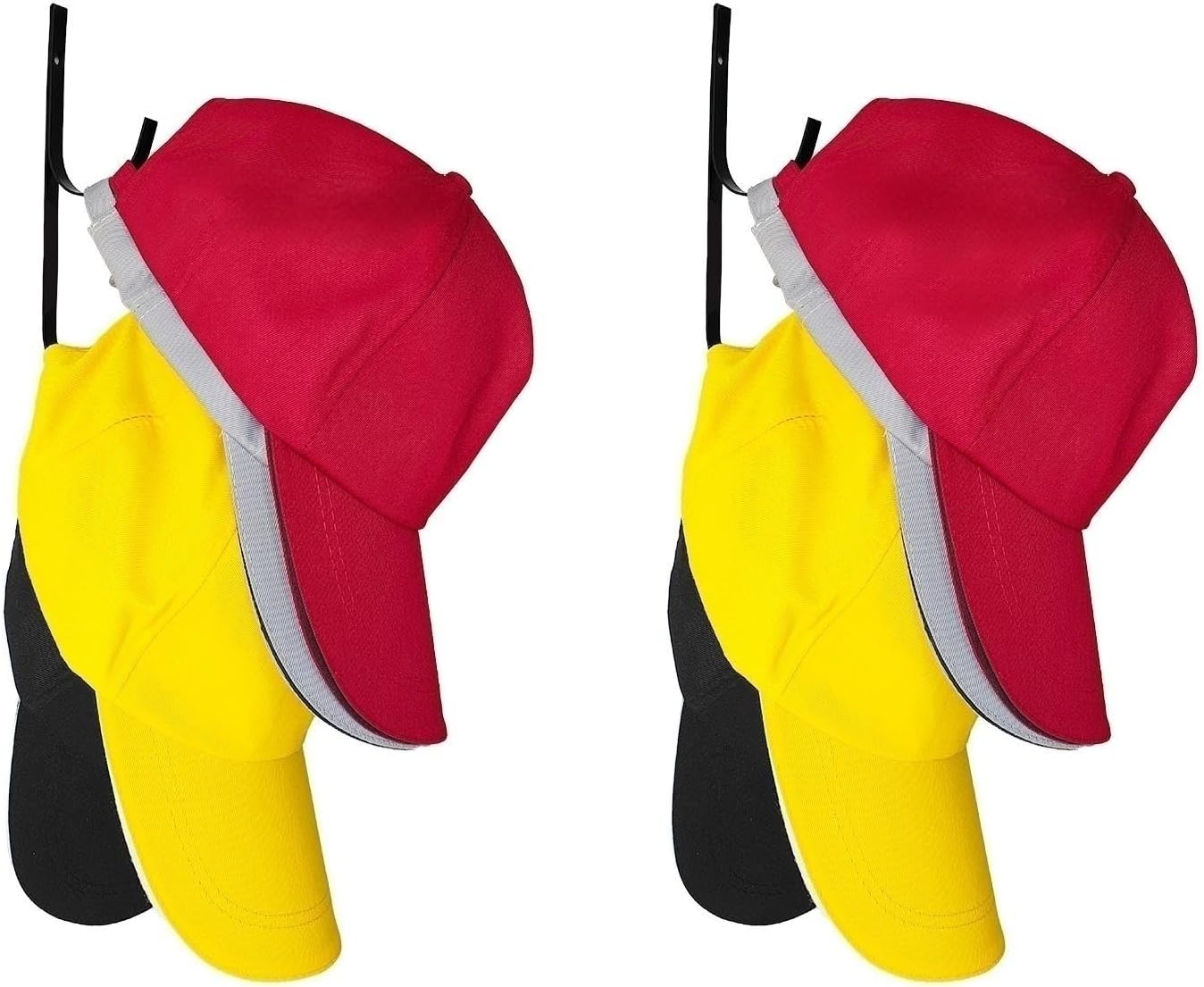 Hat Racks for Baseball Caps, 2 Pack Hat Hooks for Wall