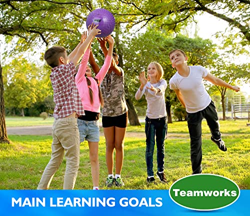 Premium Inflatable Playground Balls Kickball, Bouncy Dodge Ball Handball, Perfect For Kids And Adults In Ball Games, Gym, Camps, Picnic And Yoga Exercises For Indoor And Outdoor(Multi-Color,8.5-Inch) #TOP6