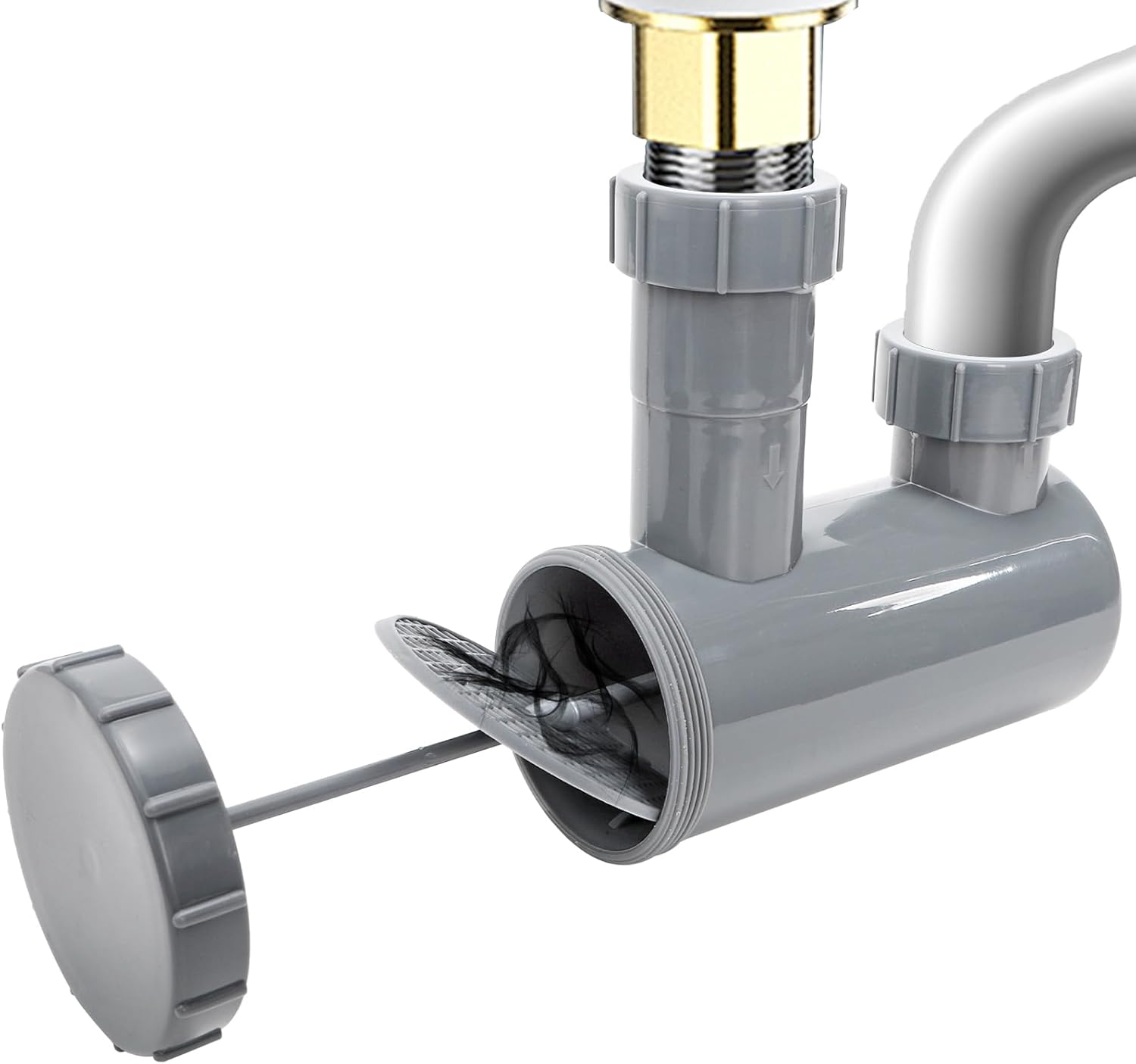 WUWEOT 2 Pack Universal Shampoo Bowl Sink Hair-P Trap, Professional Salon Hair Trap for Backwash Shampoo Bowl Sink with Filter Stem, Keep Drain Clean and Easy to Install