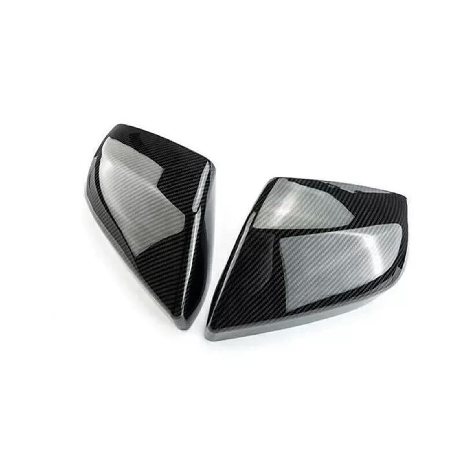 Car Wing Mirror Covers for Cadillac CT4 ATS 2013-2023 Car Sticker Carbon Rearview Side Mirror Cover Wing Cap Exterior Door Case Trim ABS MNGNCBXWK(Carbon)