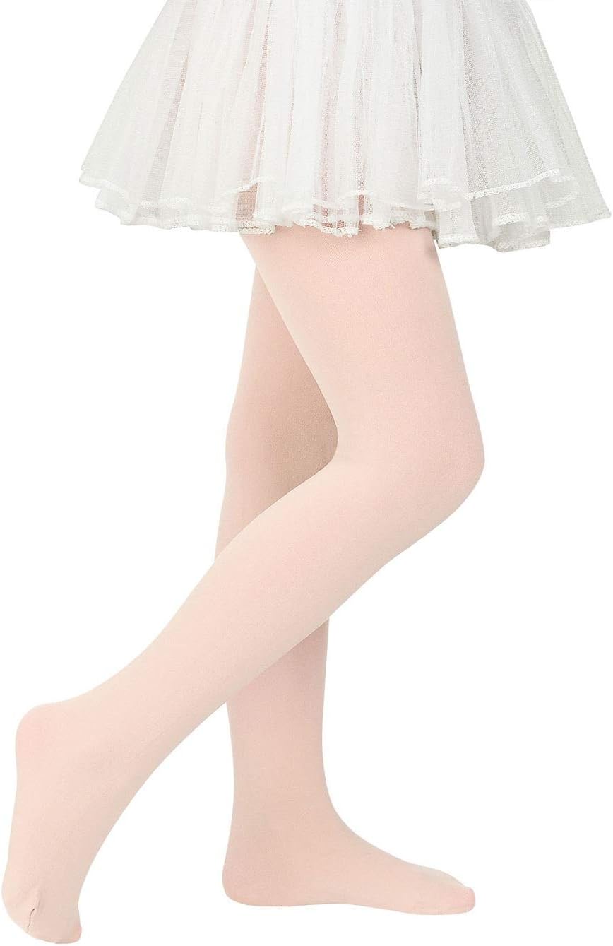 American Trends Ballet Tights for Girls Toddler Dance Tight Footed Kids Leggings Baby Elastic Stocking for Girls - Image 2