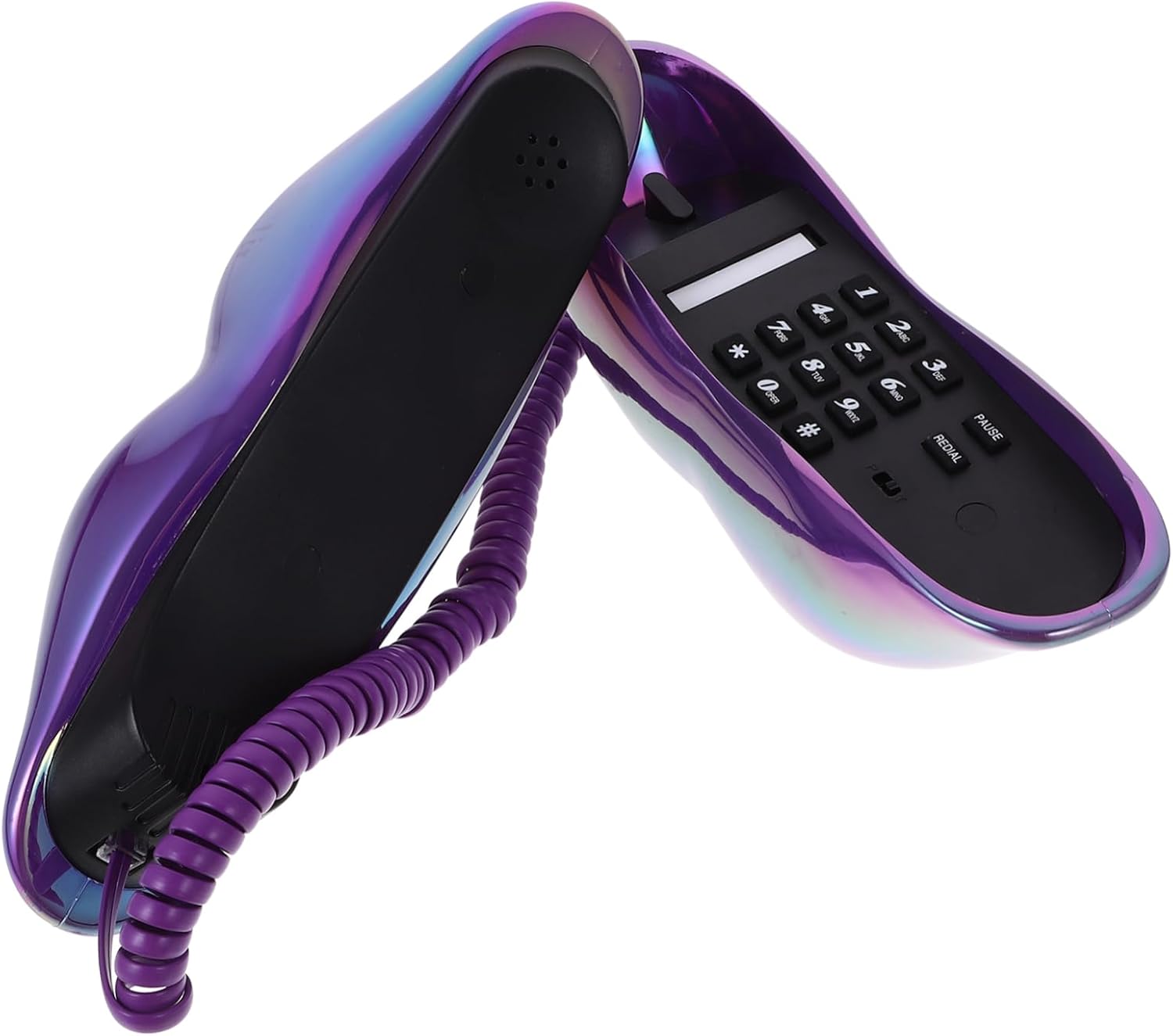 Cute Lip Phone Flip Phone Landline Telephone Decorations Modern Art Decoration