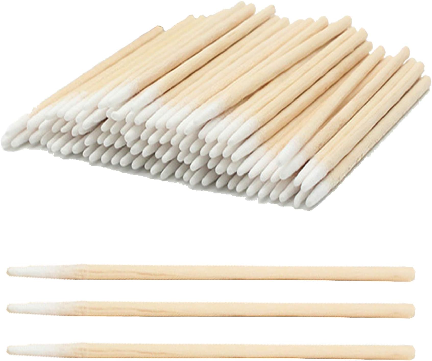 1300 pcs 4 Inch Pointed Cotton Swabs Precision Microblading Cotton Tipped