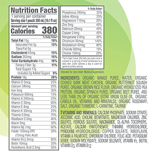 Nestle Compleat Organic Blends Oral Supplement Chicken-Garden 10.1 oz Pouch 24 Ct