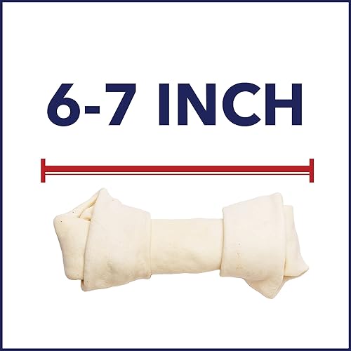Miniatura 3 de Pet Factory Golosinas masticables para perros, 100% fabricadas en Estados Unidos, 6-7 pulgadas, surtido de huesos y rollos, sabor natural, 10