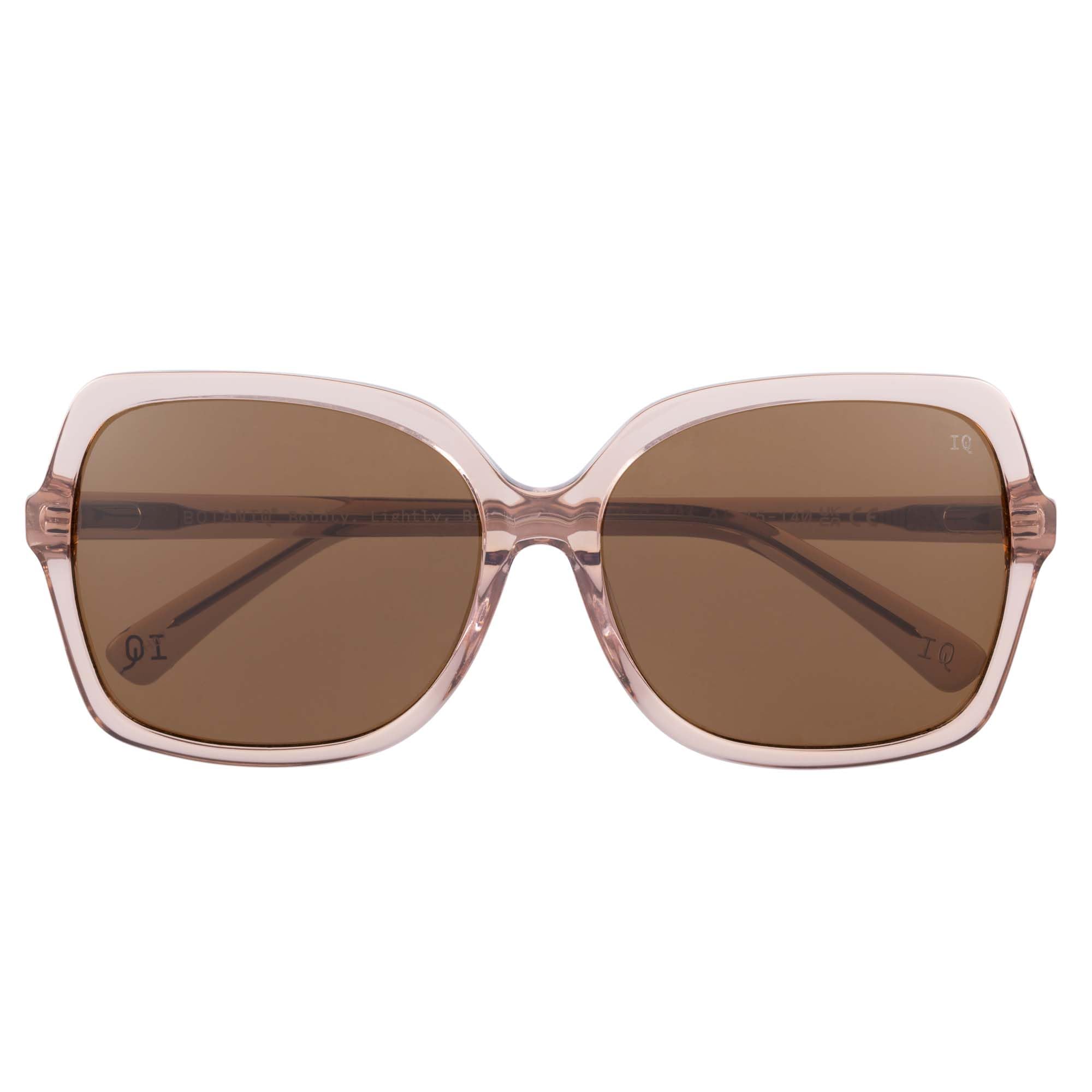 BOTANIQ Occhiali quadrati in acetato marrone da donna, opzionali con vista (modello BIS-7010-103)