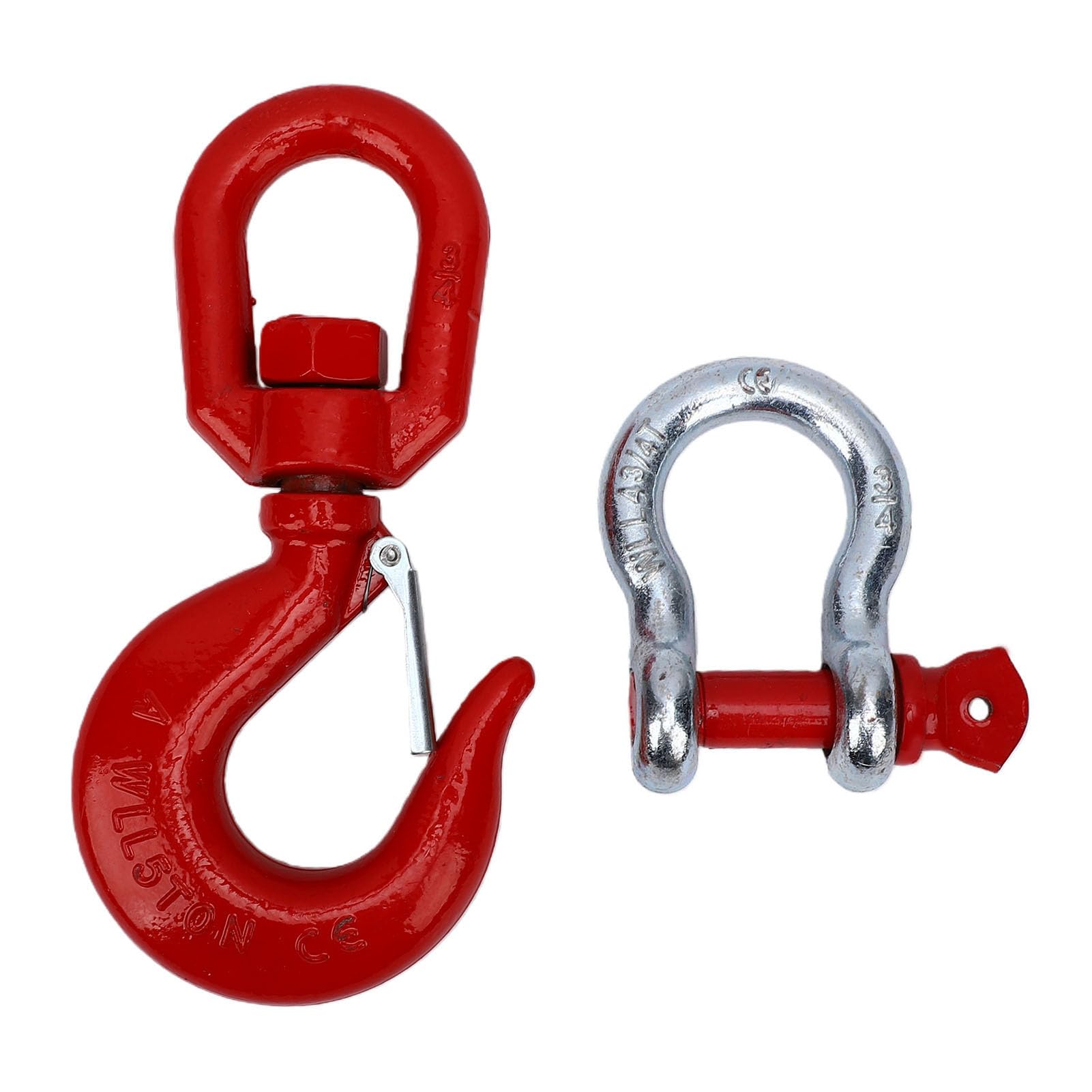 FTVOGUE Crochet Rotatif de Levage, 2 Pièces, Capacité 5 Tonnes