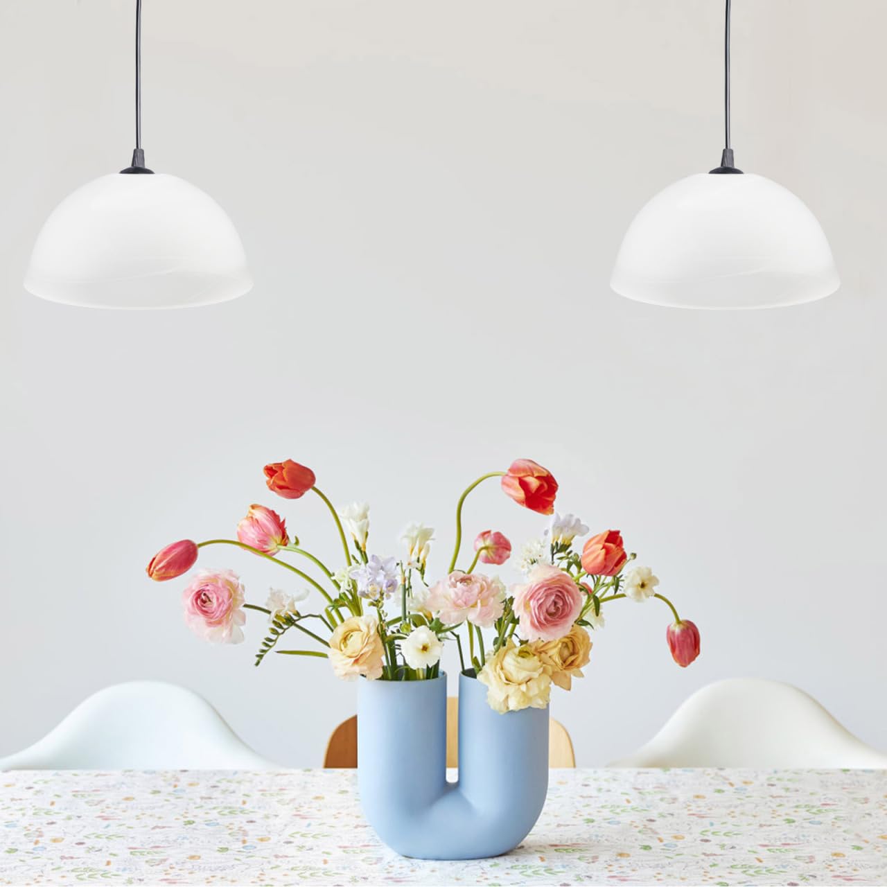 Lurrose Kleiner Lampenschirm Aus Mattiertem Glas Ersatzglas Für Tischlampe Wandleuchte Und Deckenventilator Eleganter Lampenschirm Für Sanftes Licht Und Staubschutz Für Zuhause