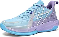 Tênis feminino de basquete de cano alto respirável antiderrapante com absorção de choque para treinamento em quadra interna ao ar livre