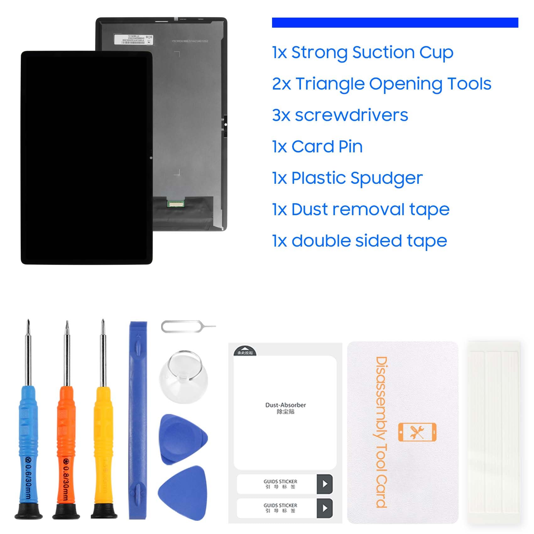LADYSON Schermo LCD per Lenovo Tab P11 Gen 2 / P11 2022 TB350FU TB350XU TB350 Schermo di Ricambio LCD Display Touch Screen Digitizer Assembly Parti di Riparazione con Strumenti(Nero)
