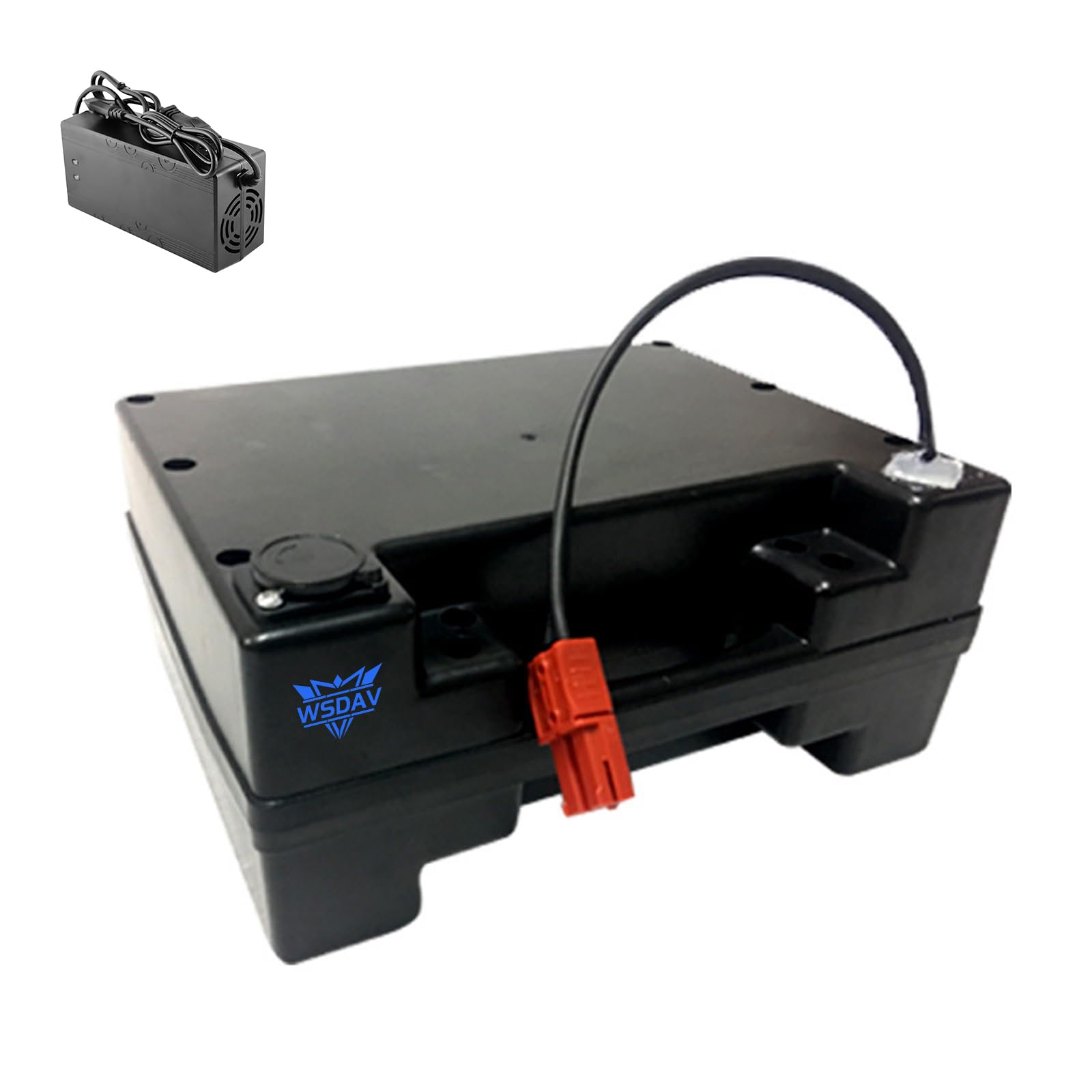WSDAV Electric Wheelchair Battery 24V Wheelchair Lithium Battery 24 Volt Folding Wheelchair Batteries with Charger