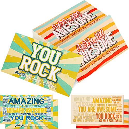 Cartes postales You Are Awesome de remerciement pour motiver vos employés et étudiants