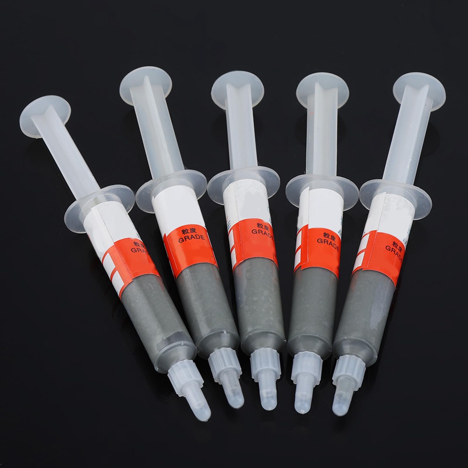 Schleifpaste, 5pcs mahlen polierende Paste mit W0.5 bis W40 320 bis 10000 Körnchen für Metallholzschmuck Polising (W10 (1000 Mesh normaler Politur))