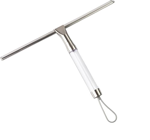 Miniatura 4 de Zadro Escobilla grande de silicona de 12 pulgadas de ancho para ventanas, escobilla de ducha de baño para lavado de autos, gancho grande para colgar