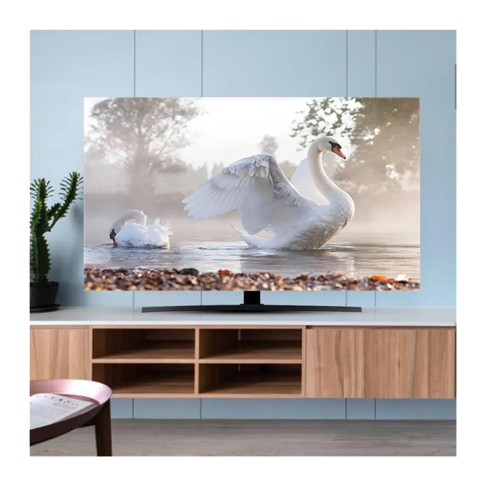 Outdoor TV Covers Copertura TV Antipolvere Copertura TV Panno Antipolvere 32-70 Pollici TV Curva da Tavolo da Appendere per Uso Domestico di Alta qualità Universale(09,49-52inch 118x70cm)