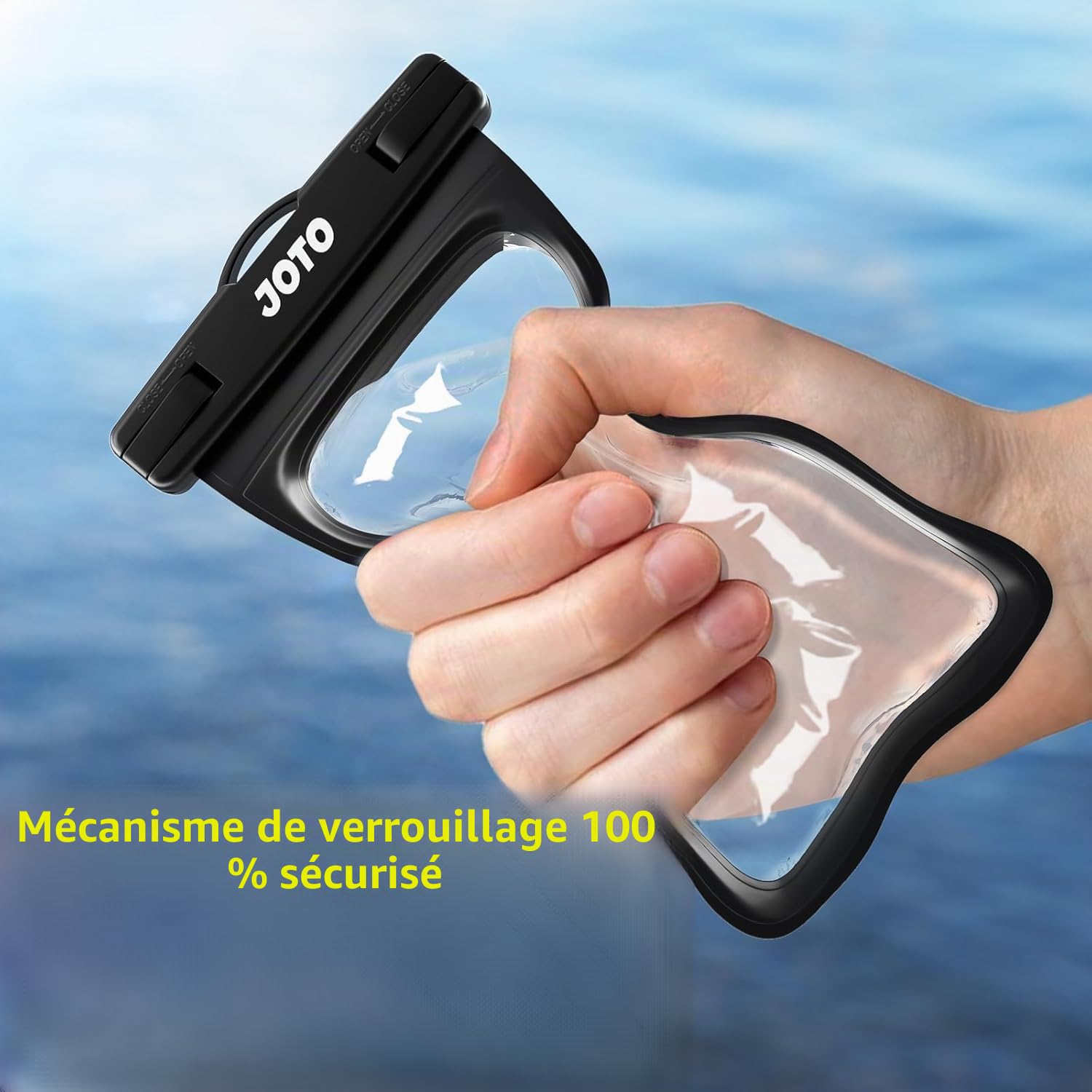 JOTO Housse Étanche Smartphone IPX8 7 Pouces Noir