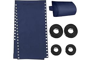 Lafuma Chair Compatible Replacement Fabric with Bungee Cord Pillow Kit for Zero Gravity Chairs