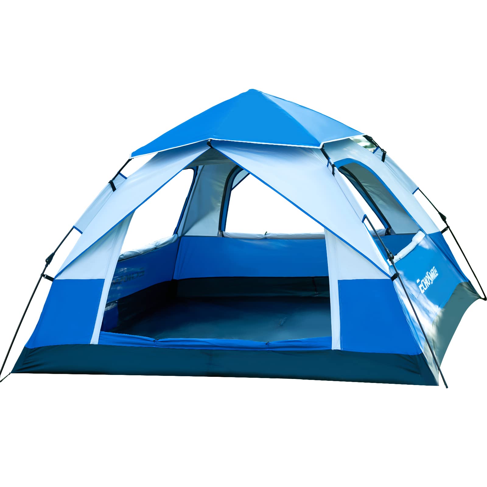 Echosmile Pop Up Tent - 4 Person Instant Tent, Easy Set Up, Lightweight Portable Automatic, Waterproof & Windproof for Camping, Travel & Hiking