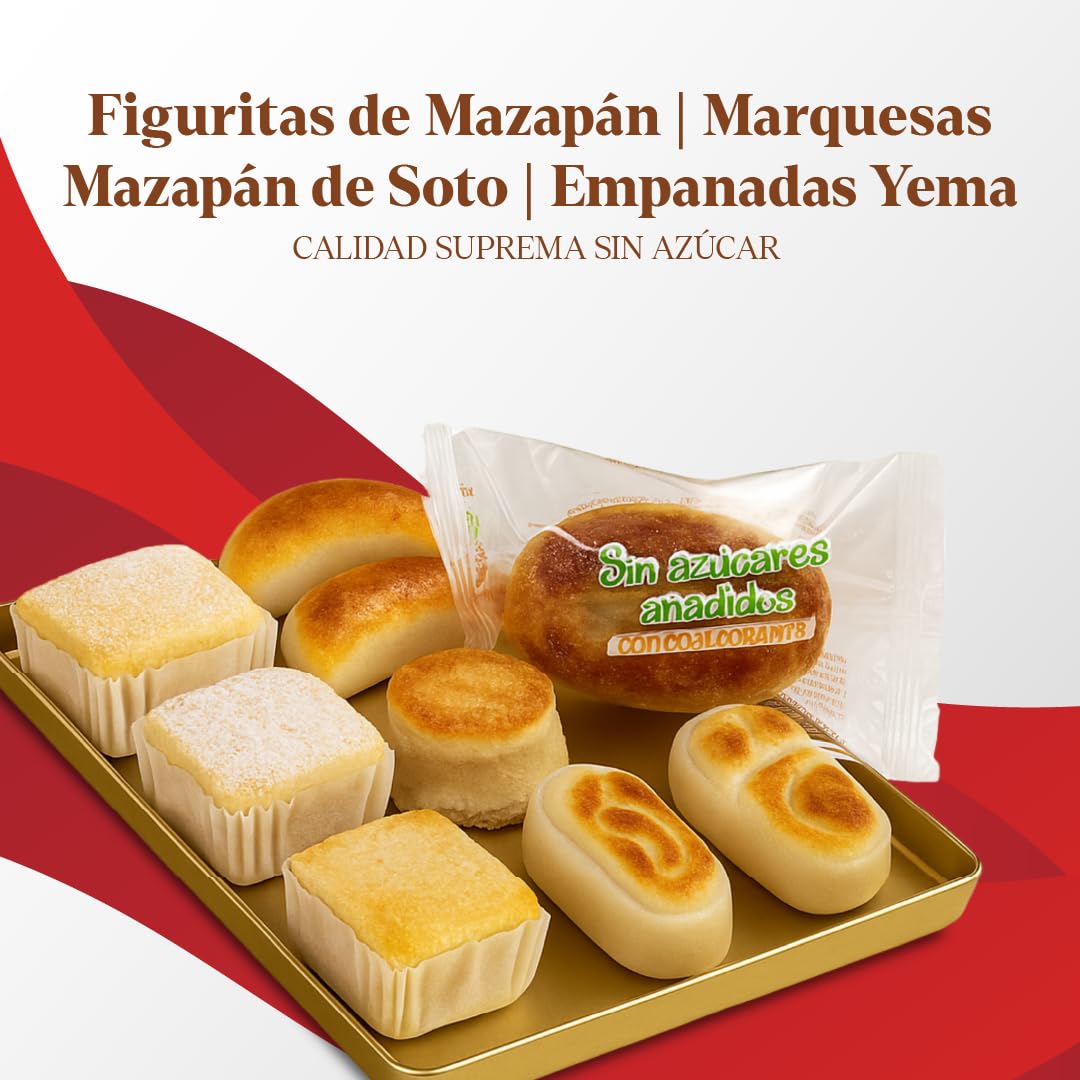 LAPASION - Surtido Mazapanes Sin Azúcar Calidad Suprema 2 Kg