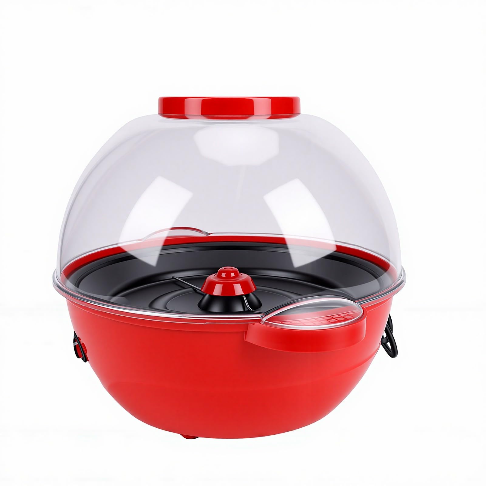 ZJchao Macchina per Popcorn Elettrica da 500W con Agitatore – Pronta in 4 Minuti – Capacità 2,5 L – Doppia Opzione per il Burro – Ideale per Serate Cinema a Casa (Spina europea 220V)