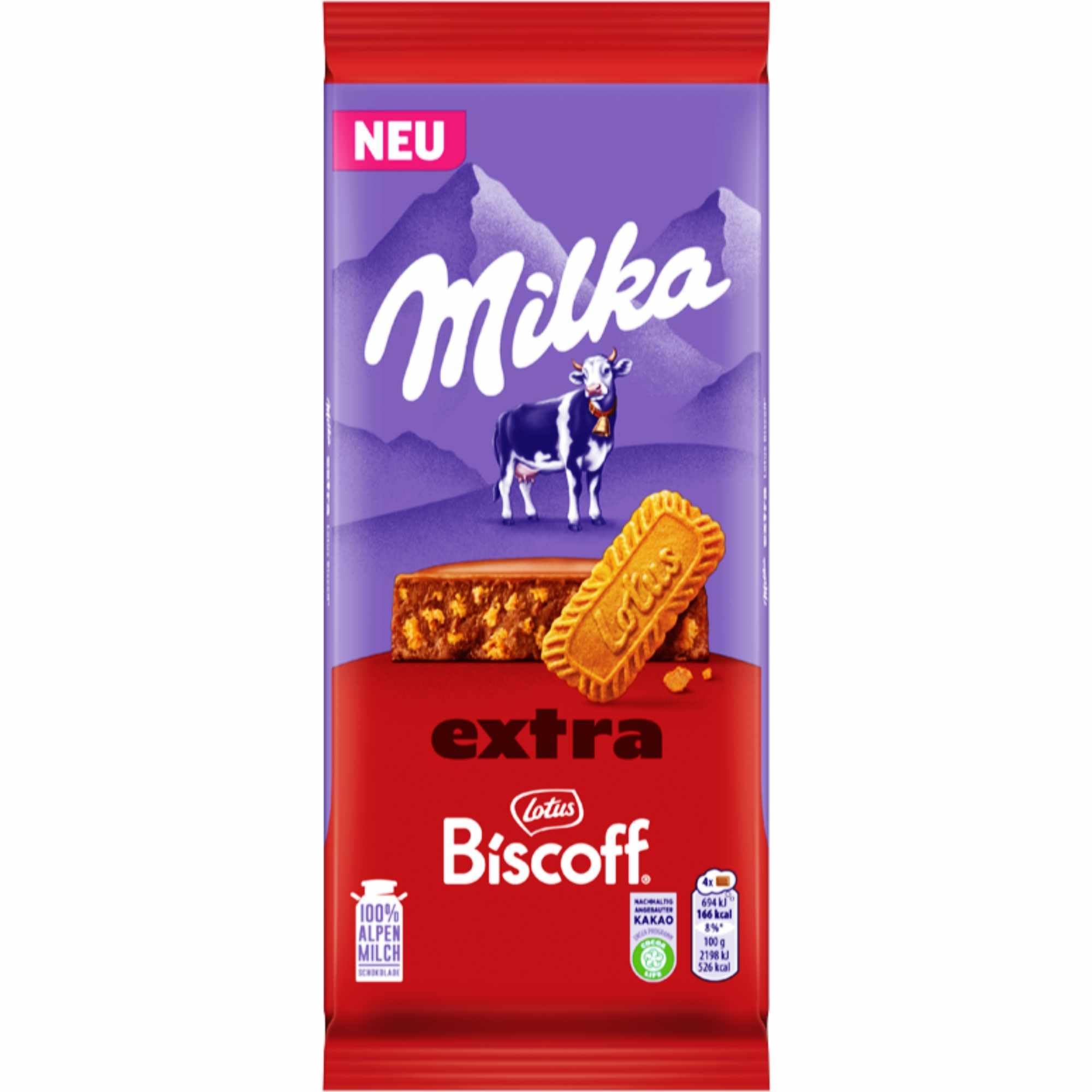 usy Bundle für Milka Extra Biscoff Lotus 3er Pack (3x 15x190g) Tafel VPE + usy Block