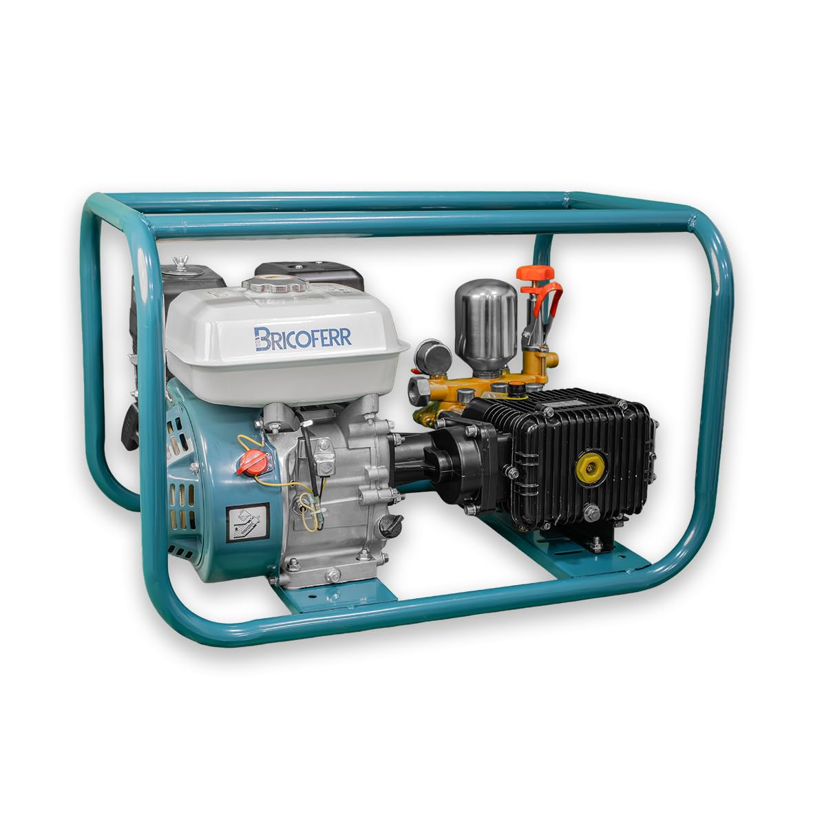 Bricoferr Motor de pulverizador 4 Tiempos – Bomba 3 Cilindros