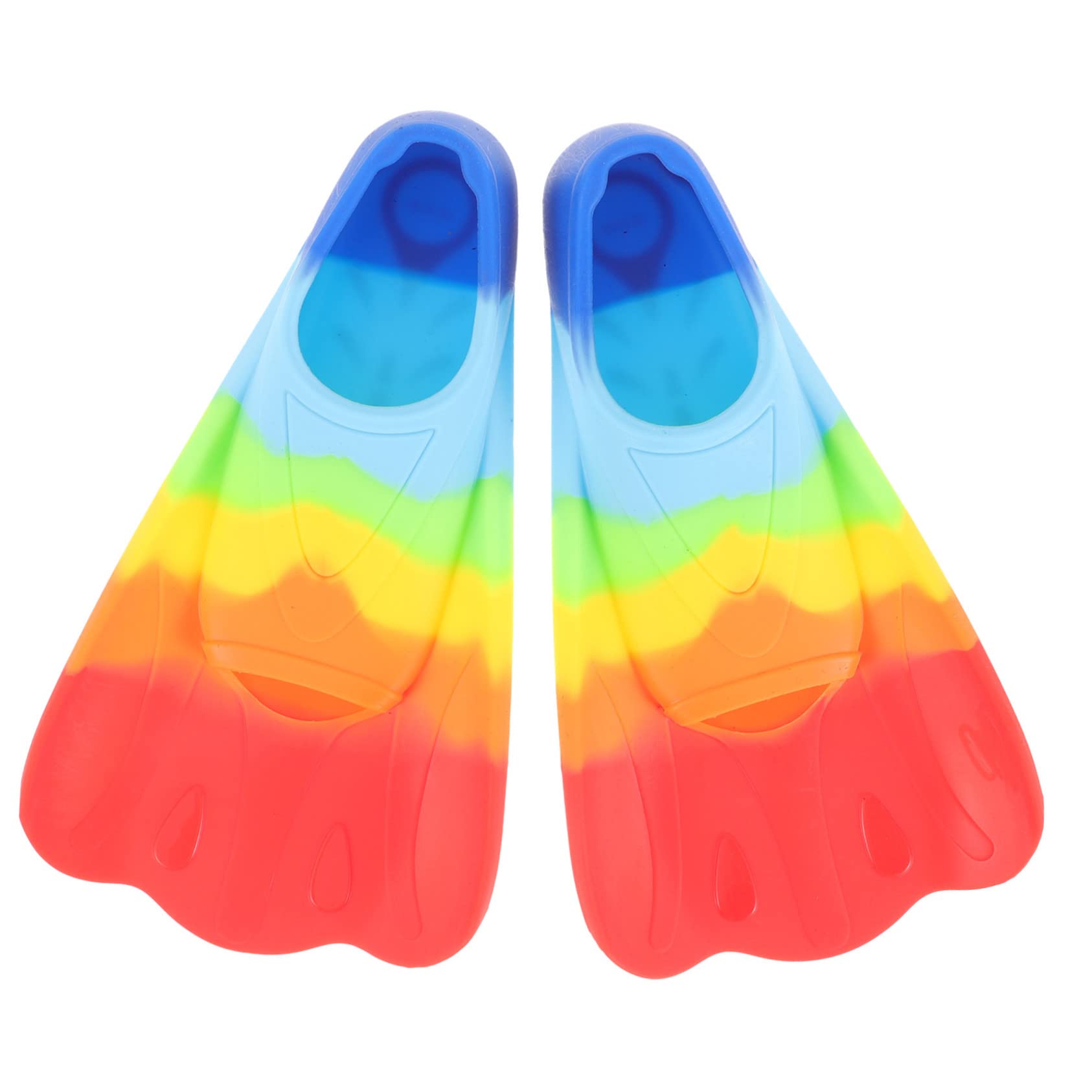 Fins de Natation Garçon Fille Silicone Flexible Légères pour Entraînement Confortable pour Snorkeling Natation