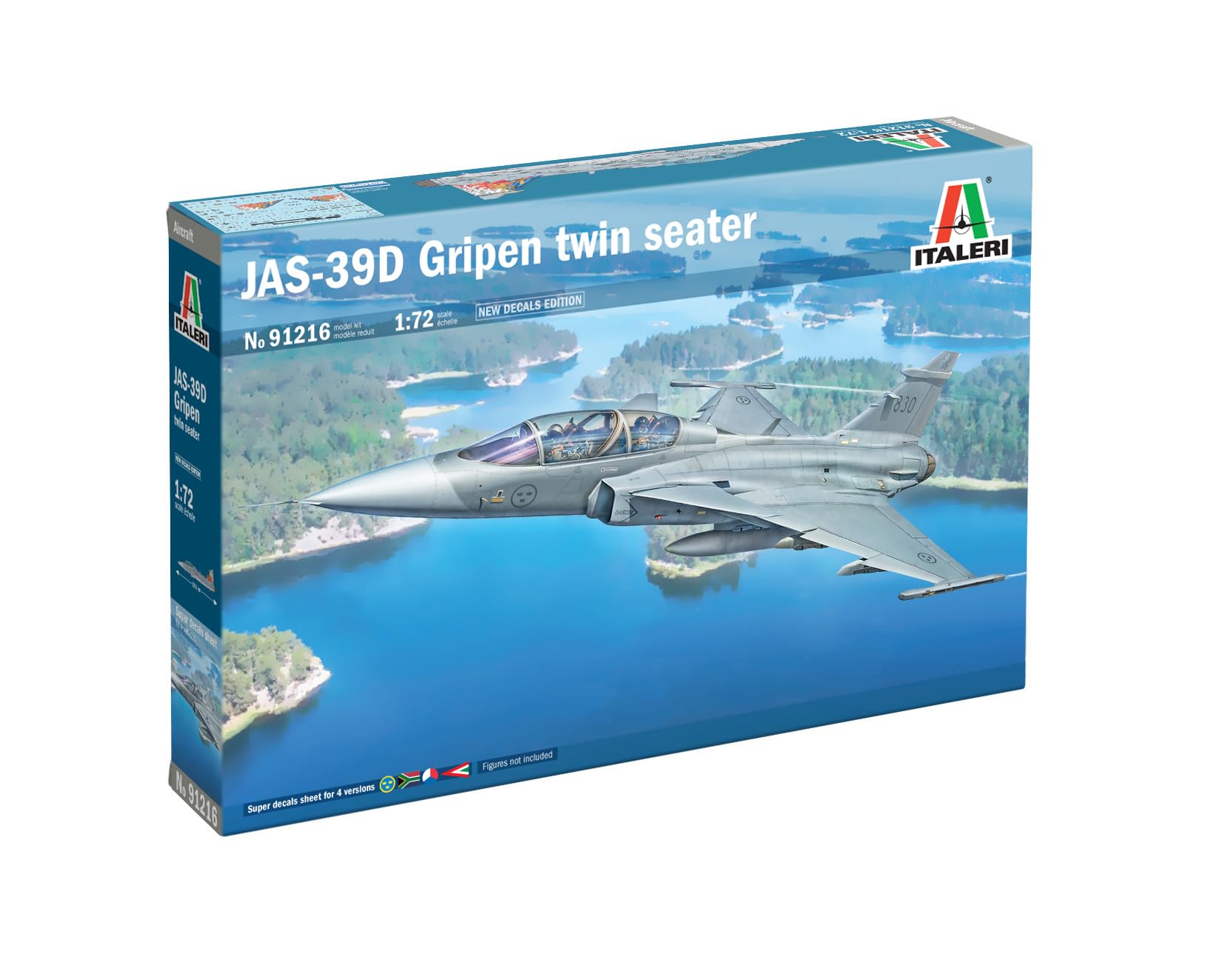 Italeri 91216 Saab JAS-39D Gripen Twin Seater 1:72 Model Kit
