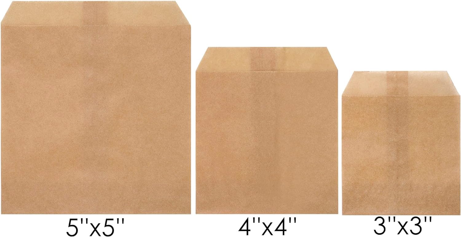 Quotidian Black Flat Medium Greaseproof Paper Bags 5 Denmark